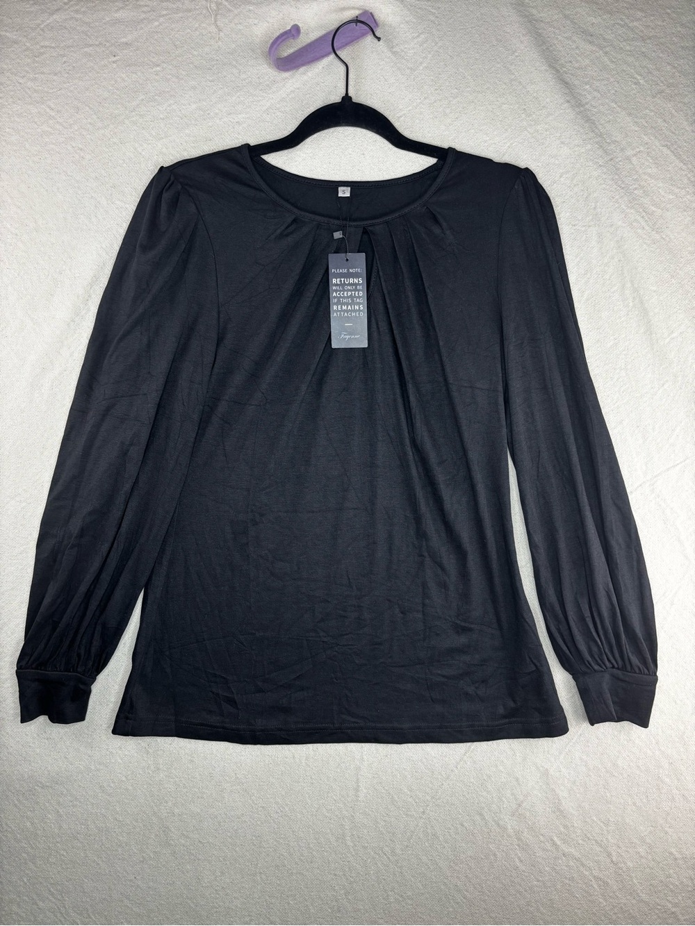 Cayenne women’s small black blouse top NWT